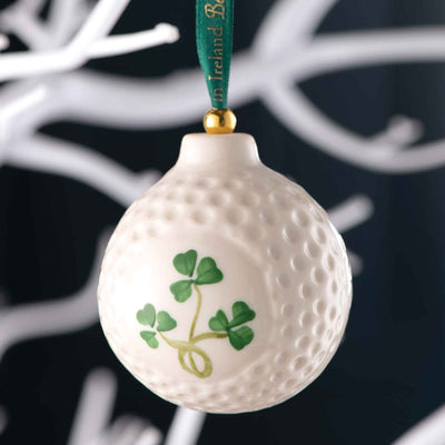 Belleek Golf Ball Ornament - Creative Irish Gifts
