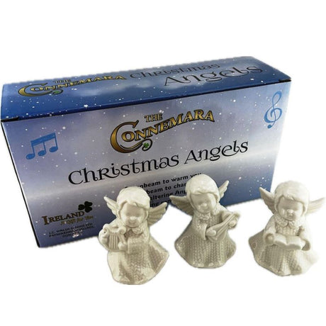 HG803 Irish Angel Christmas Ornament Set of 3 Creative Irish Gifts.com