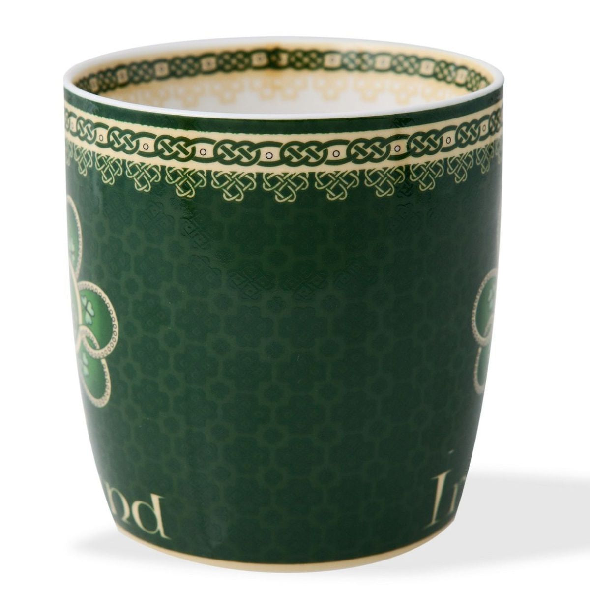 HI-Set-412 Large Bone China Mug with Shamrock Creative Irish Gifts
Side View