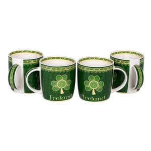HI-Set-412 Large Bone China Mug with Shamrock Creative Irish Gifts
Set of 4