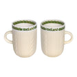 HI-Set-593 Irish Mug with Cable Pattern Embossed Creative Irish Gifts
Set of 2