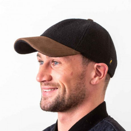 Men's Traditional Irish Wool Baseball Cap Black Creative Irish Gift