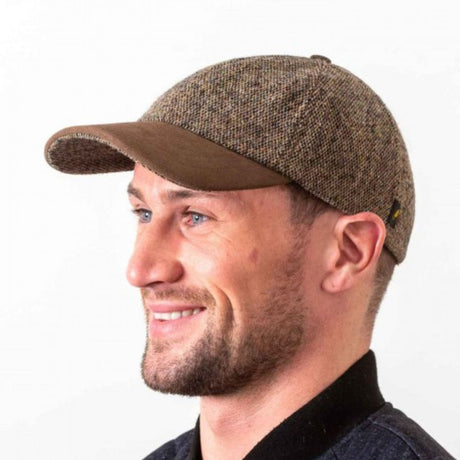 Men's Traditional Irish Wool Baseball Cap Brown Creative Irish Gift