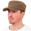 Men's County Kerry Irish Tweed Cadet Hat Brown Creative Irish Gift