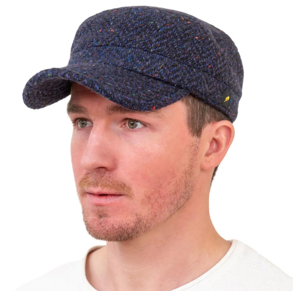 Men's County Kerry Irish Tweed Cadet Hat Navy Creative Irish Gift