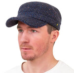 Men's County Kerry Irish Tweed Cadet Hat Navy Creative Irish Gift