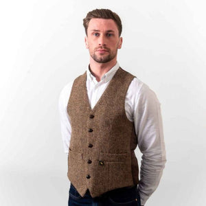 Men's Donegal Wool Irish Vest Creative Irish Gift