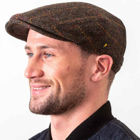 Handcrafted Donegal Tweed Flat Cap Creative Irish Gift