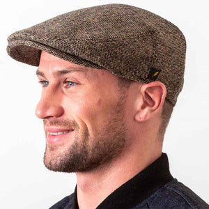 Handcrafted Donegal Tweed Flat Cap Creative Irish Gift