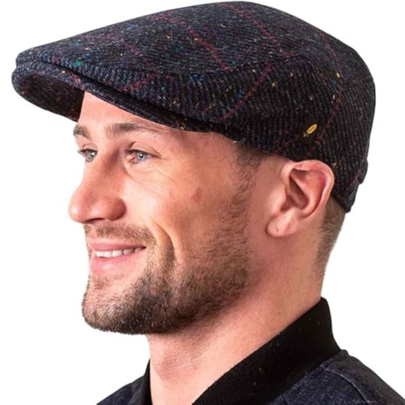 Handcrafted Donegal Tweed Flat Cap Creative Irish Gift