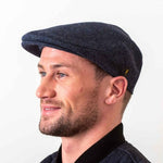 Men's New Wool Irish Driving Cap Navy Creative Irish Gift