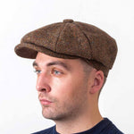 Men's Donegal Wool Irish Flat Cap Brown Creative Irish Gift