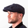 Men's Donegal Wool Irish Flat Cap Navy Creative Irish Gift