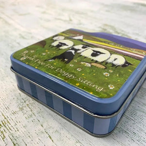 HV208 Doggy Sitting Tin of Traditional Irish Cream Fudge Creative Irish gift 