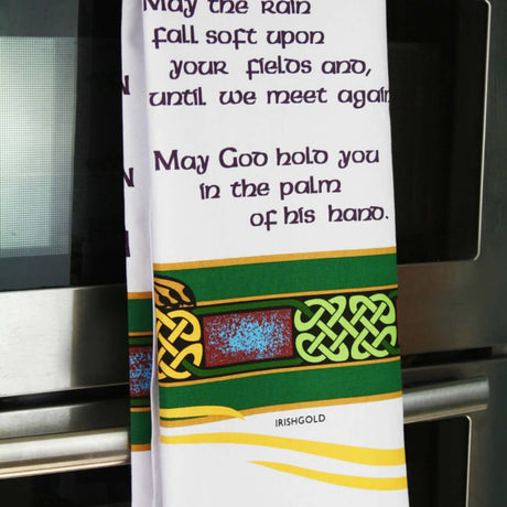 ILTTNBGC May the Road Irish Blessing Tea Towel Creative Irish gift.