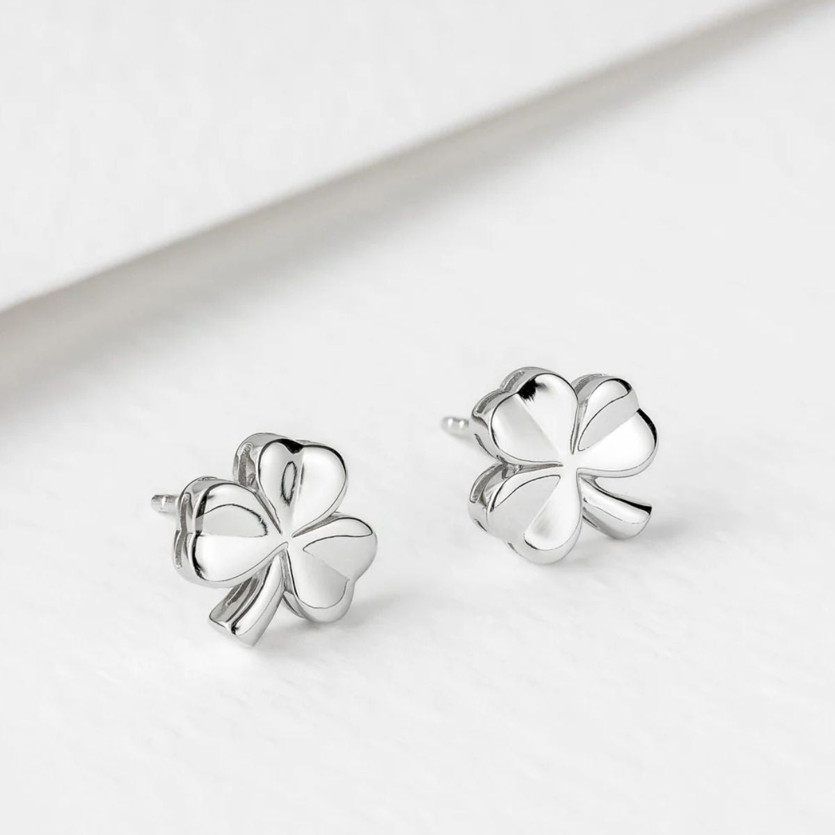 Copy of Gold Plated Tiny Shamrock Stud Earrings Studio Creative Irish Gifts