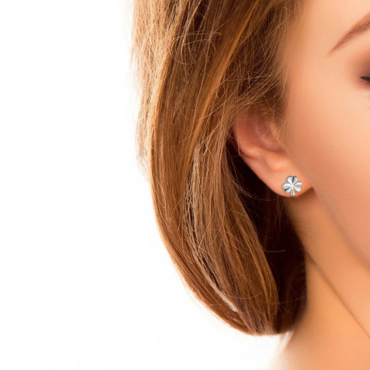 Copy of Gold Plated Tiny Shamrock Stud Earrings Lifestyle Creative Irish Gifts