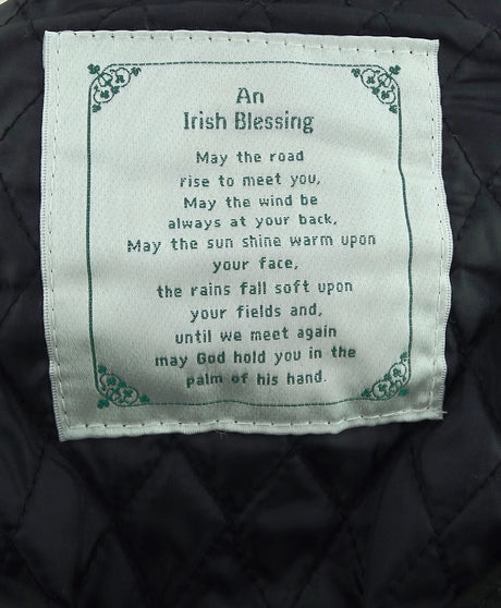 Irish Blessing Patchwork Flat Cap - Creative Irish Gifts
