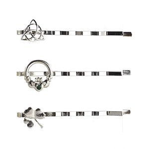 JA716 Traditional Celtic Silver Hair Pins Studio Creative Irish gift