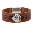 Celtic Craig Cuff, Brown - Creative Irish Gifts