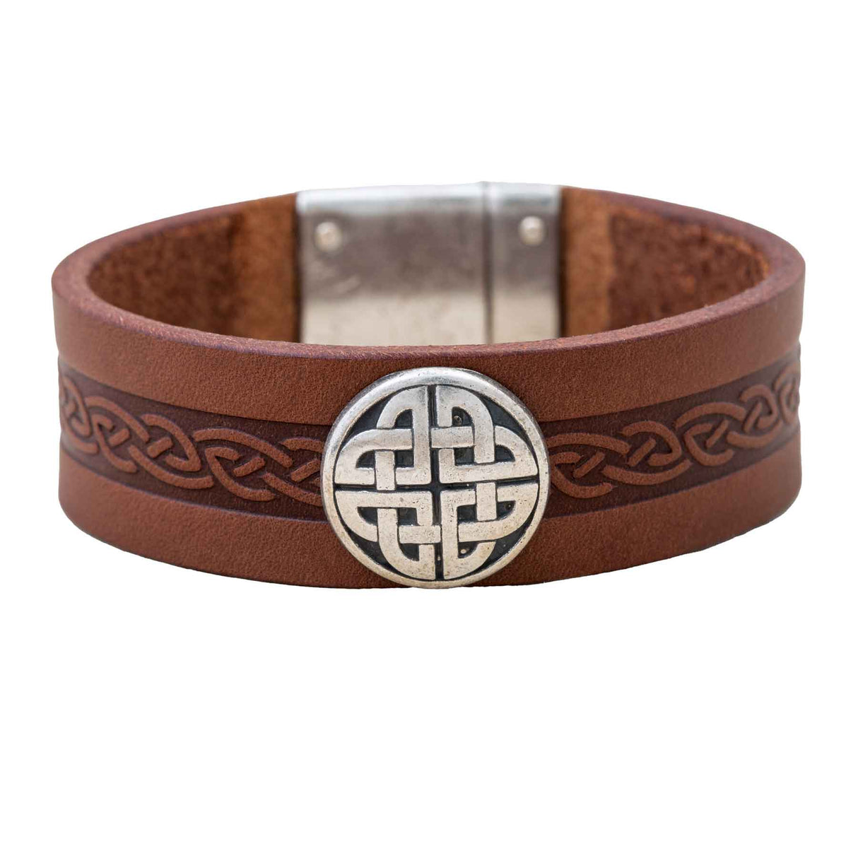 Celtic Craig Cuff, Brown - Creative Irish Gifts