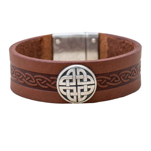 Celtic Craig Cuff, Brown - Creative Irish Gifts