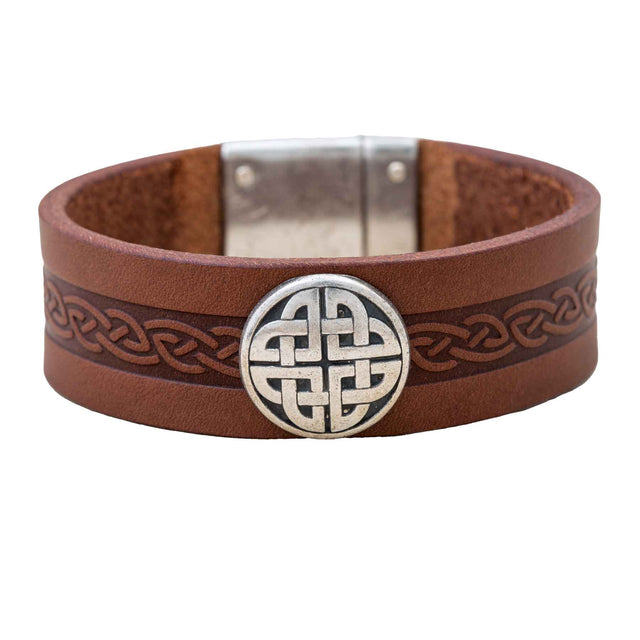 Celtic Craig Cuff, Brown - Creative Irish Gifts