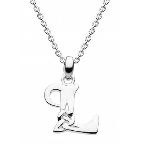 JB515-L Celtic Inspired Initials Pendant Creative Irish gift