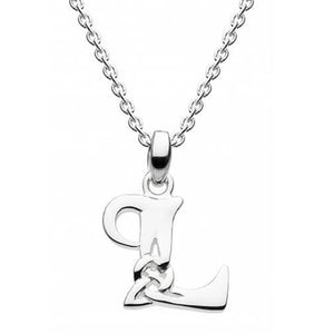 JB515-L Celtic Inspired Initials Pendant Creative Irish gift