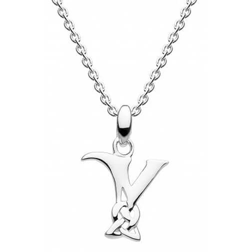 JB515-Y Celtic Inspired Initials Pendant Creative Irish gift