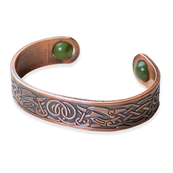 Handmade NZ Pure Copper Bracelet with Stripe – Rivendell Shop