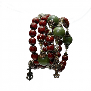 Connemara Marble Rosary Bracelet - Creative Irish Gifts