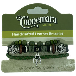 JCW-46614 Handcrafted Connemara Beads Bracelets, Shamrock Creative Irish Gifts
