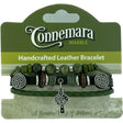 JCW-46614 Handcrafted Connemara Beads Bracelets, Celtic Cross Charm Creative Irish Gifts
