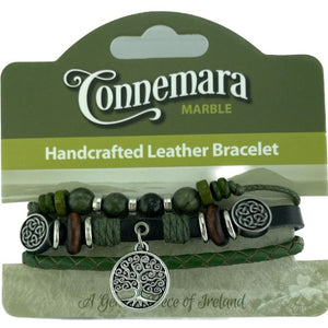 JCW-46616 Handcrafted Connemara Beads Bracelets, Tree of Life Creative Irish Gifts
