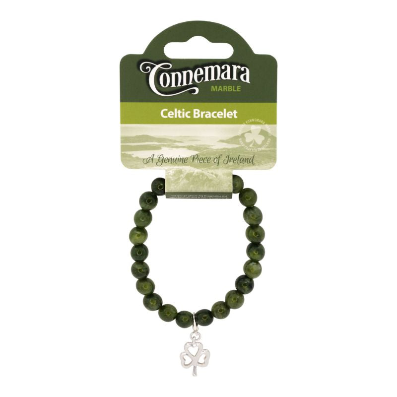 Irish Symbols Connemara Stretch Bracelet Shamrock Creative Irish Gifts