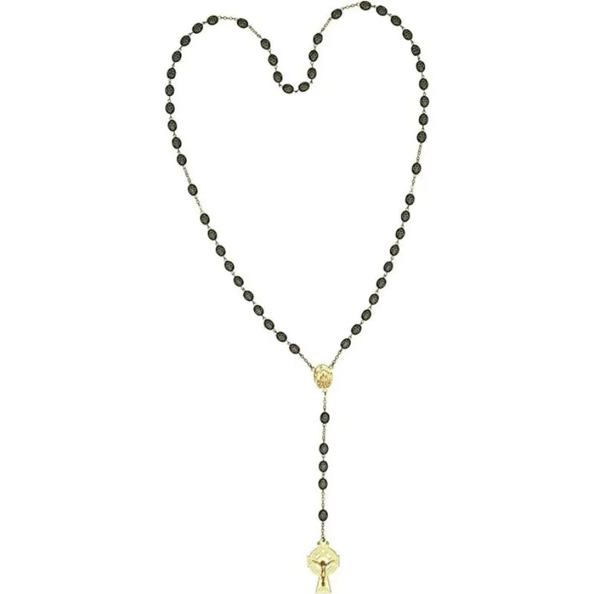 JCW-G51202 Engraved Shamrock Irish Five Decade Rosary Creative Irish gift.com