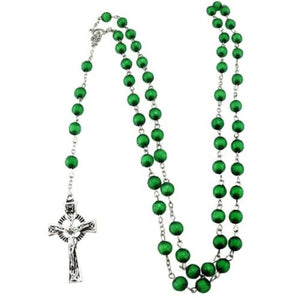 JCW-G82102 Celtic Cross Ceramic Five Decade Rosary Creative Irish Gifts
