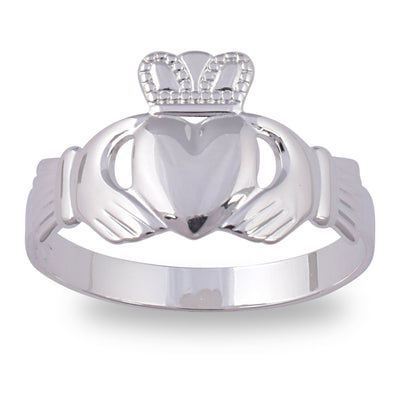 Sterling Silver Men's Family Claddagh Ring - Creative Irish Gifts