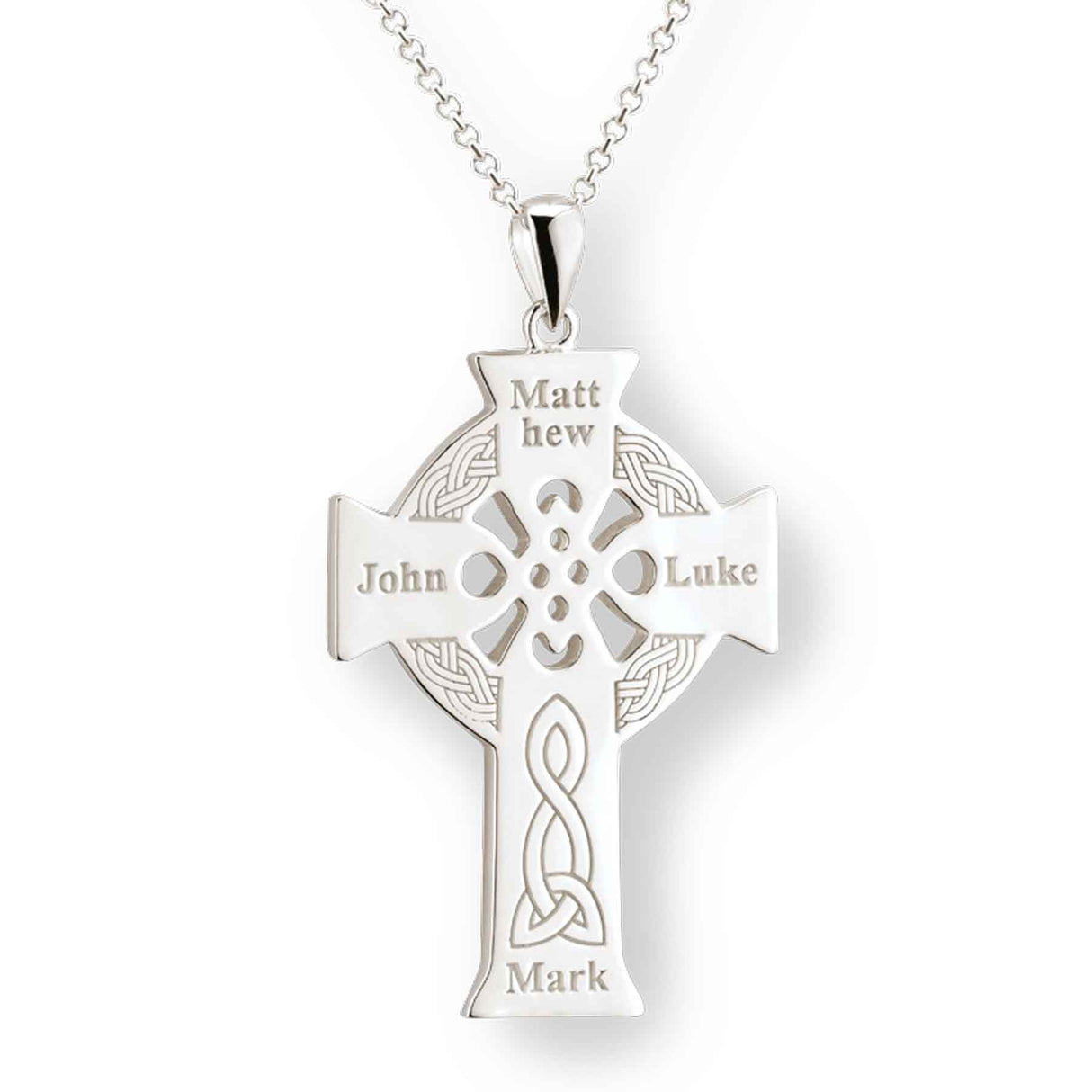 Four Apostles Celtic Cross Necklace - Creative Irish Gifts