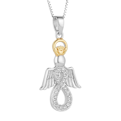 Claddagh Angel Necklace - Creative Irish Gifts