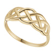 Celtic Weave Gold Ring - Creative Irish Gifts