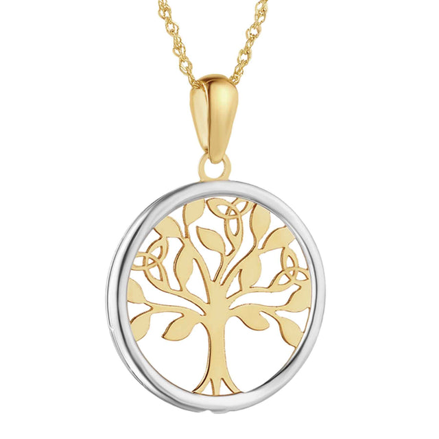 Two Tone Tree of Life Necklace - Creative Irish Gifts