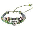Shamrock Circle Leather Bracelet - Creative Irish Gifts