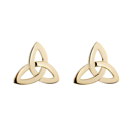 10K Trinity Knot Stud Earrings - Creative Irish Gifts