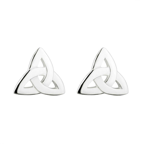 Silver Trinity Knot Stud Earrings - Creative Irish Gifts