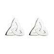 Silver Trinity Knot Stud Earrings Studio Creative Irish Gifts