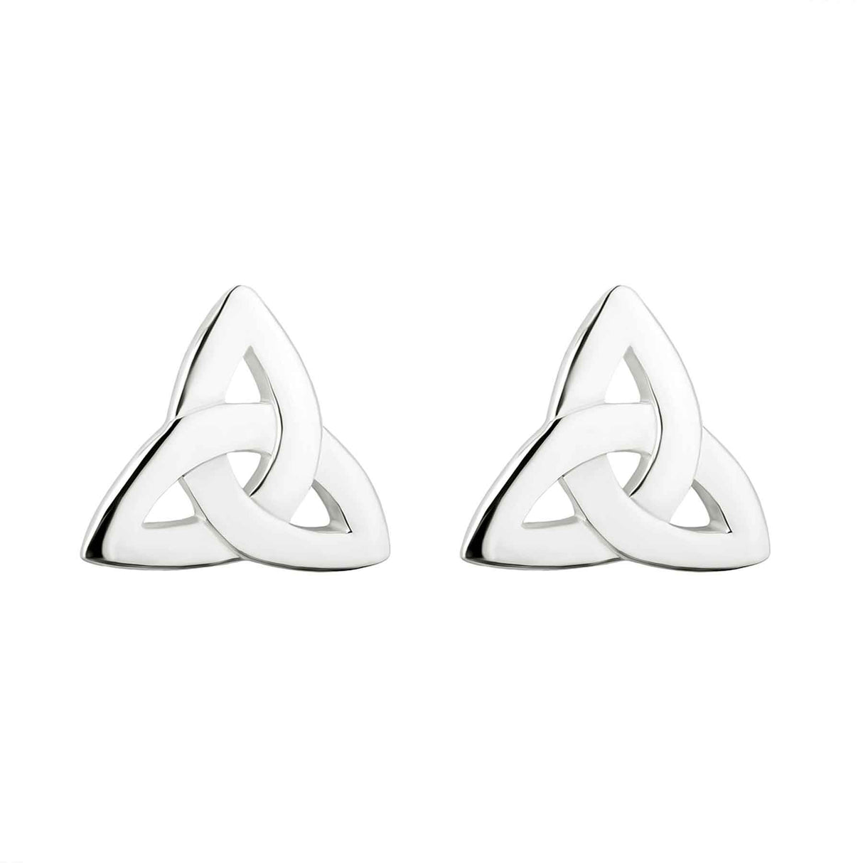 Silver Trinity Knot Stud Earrings Studio Creative Irish Gifts