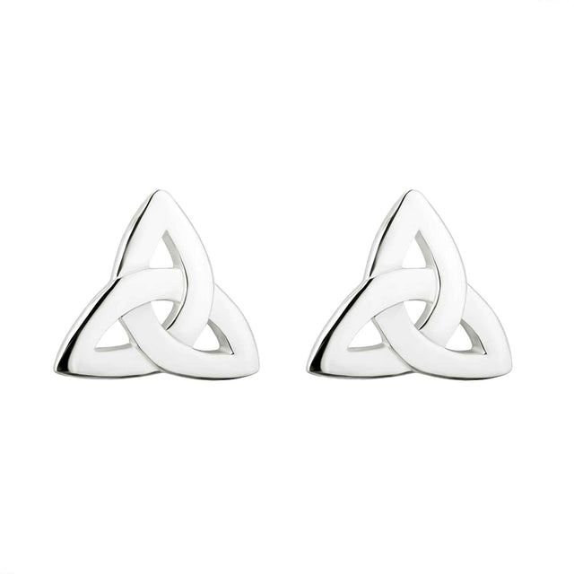 Silver Trinity Knot Stud Earrings Studio Creative Irish Gifts