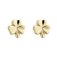 Copy of Gold Plated Tiny Shamrock Stud Earrings - Creative Irish Gifts